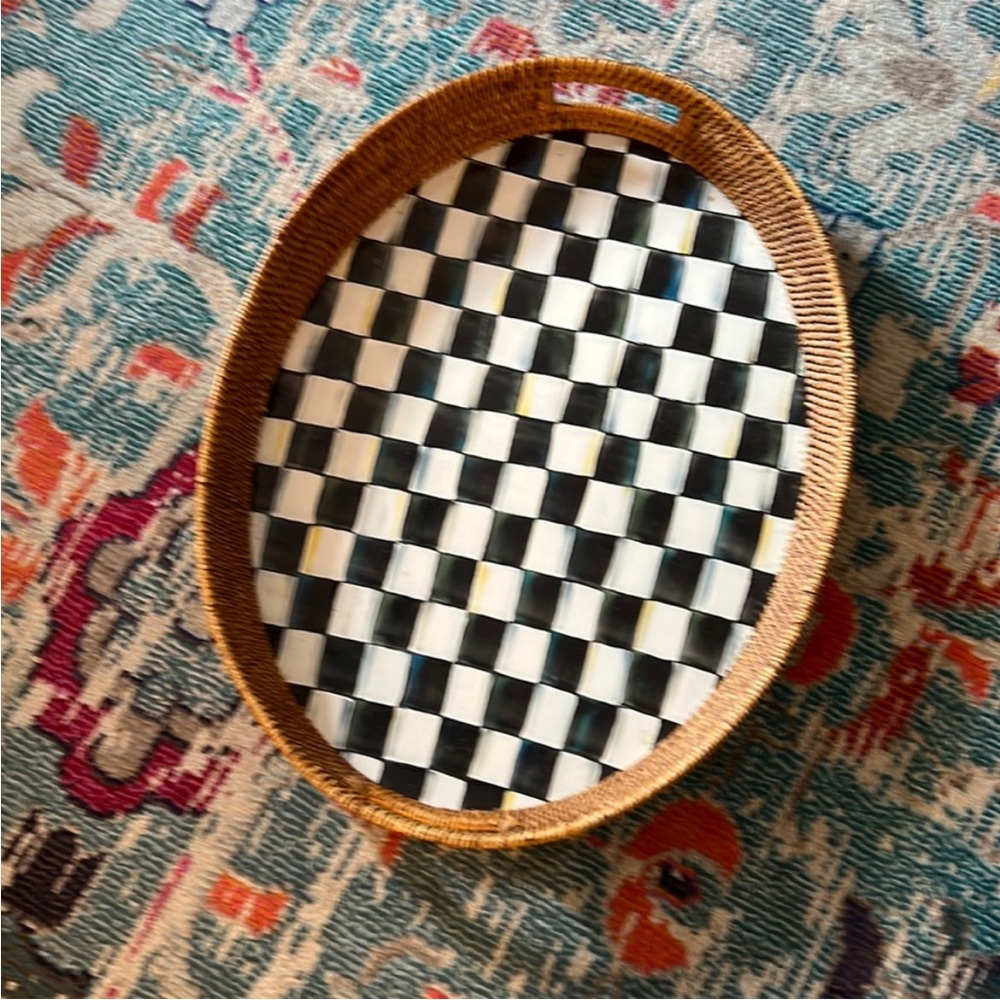 MacKenzie-Childs Tray company launched in 1982 and this tray was one of them.